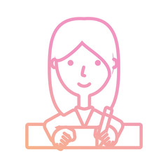 cartoon woman icon