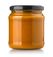 barbecue sauces in glass bottle