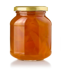 Apricot jam glass ja