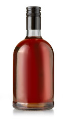 whiskey bottle on white