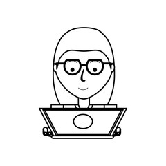 working on the computer design