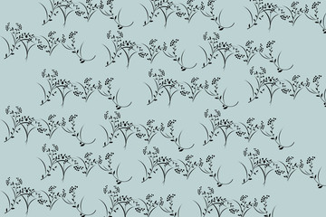 on a green background a flower clearing