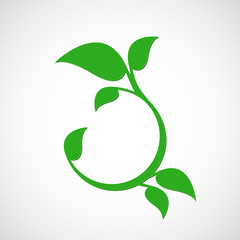 Abstract eco lifestyle concept template.