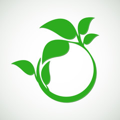 Abstract eco lifestyle concept template.