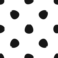 Pomelo pattern seamless black