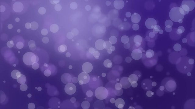 Magical dark purple glowing bokeh background with floating light particles.