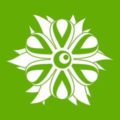 Flower icon green