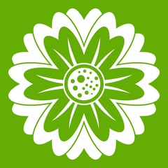 Flower icon green