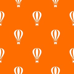 Naklejka premium Hot air balloon pattern seamless