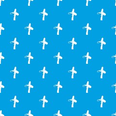 Toxic mushroom pattern seamless blue