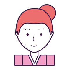 cartoon woman icon