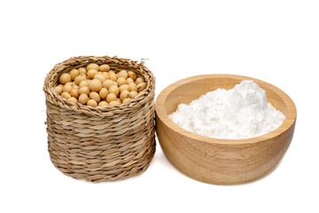 soybean isolated on white background