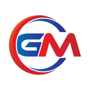 Gm Logo Design Concept Background Initial Stock Vector (Royalty Free)  1782244049