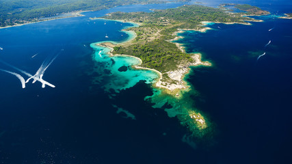 Sea islands under clear sky