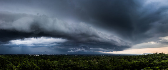 thunder strom sky Rain clouds