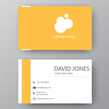 Modern presentation card with company logo. Vector business card template. Visiting card for business and personal use.  Vector illustration design.