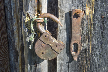 Old lock and key