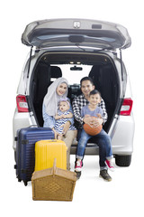 Muslim family ready to holiday