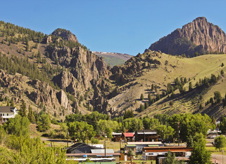 A View of the Historic City of Creede in Colorado - 174855801
