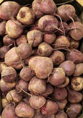 Fresh beets at market