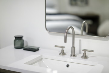 Bathroom sink and faucet