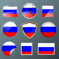 Collection flag Russia