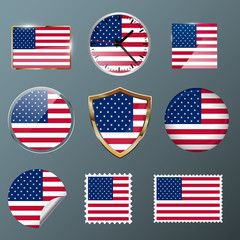 Collection flag USA