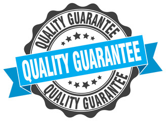 quality guarantee stamp. sign. seal