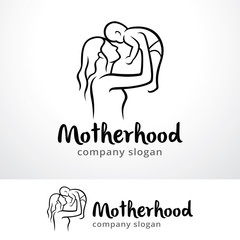 Motherhood Logo Template Design Vector, Emblem, Design Concept, Creative Symbol, Icon
