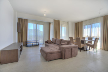 Interior of a living room in a private apartment