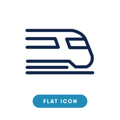 Train vector icon, rail transport symbol. Modern, simple flat vector illustration for web site or mobile app