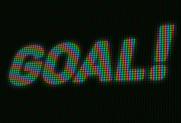 Goal on the LED Scoreboard Screen