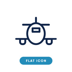 Aeroplane vector icon, transport symbol. Modern, simple flat vector illustration for web site or mobile app