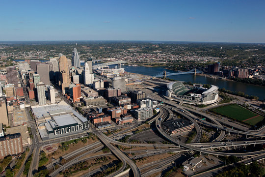 Cincinnati Ohio Aerial View