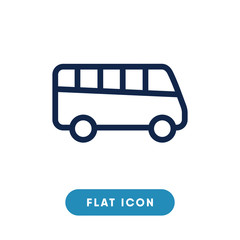 Bus vector icon, public transport symbol. Modern, simple flat vector illustration for web site or mobile app