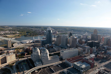Fototapeta premium Aerial View of Cincinnati Ohio