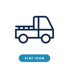 Pickup truck vector icon, transportation symbol. Modern, simple flat vector illustration for web site or mobile app