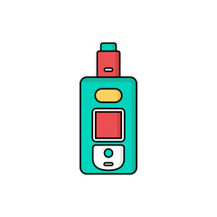 Obraz premium vaporizer electric cigarette vapor mod - vape life