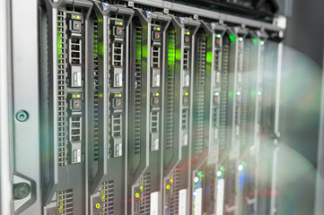 Network servers in data room Domestic Room