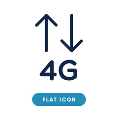 4g vector icon, internet connection symbol. Modern, simple flat vector illustration for web site or mobile app