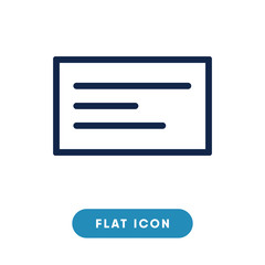 Message vector icon, sms symbol. Modern, simple flat vector illustration for web site or mobile app