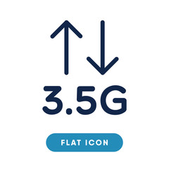 3.5g vector icon, connection symbol. Modern, simple flat vector illustration for web site or mobile app