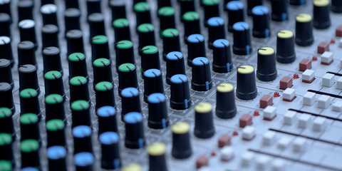 Fototapeta premium mixing console for setting and controlling sound