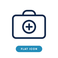 Emergency bag vector icon, medical symbol. Modern, simple flat vector illustration for web site or mobile app
