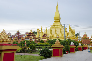Fototapeta premium Pha That Luang Tempel in Vientiane