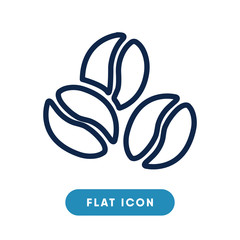 Coffee beans vector icon, beans symbol. Modern, simple flat vector illustration for web site or mobile app