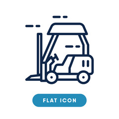Forklift vector icon, loader symbol. Modern, simple flat vector illustration for web site or mobile app