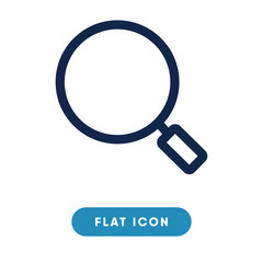 Search vector icon, zoom symbol. Modern, simple flat vector illustration for web site or mobile app