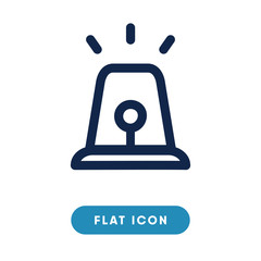 Alert vector icon, emergency signal symbol. Modern, simple flat vector illustration for web site or mobile app