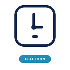 Clock vector icon, wall clock symbol. Modern, simple flat vector illustration for web site or mobile app